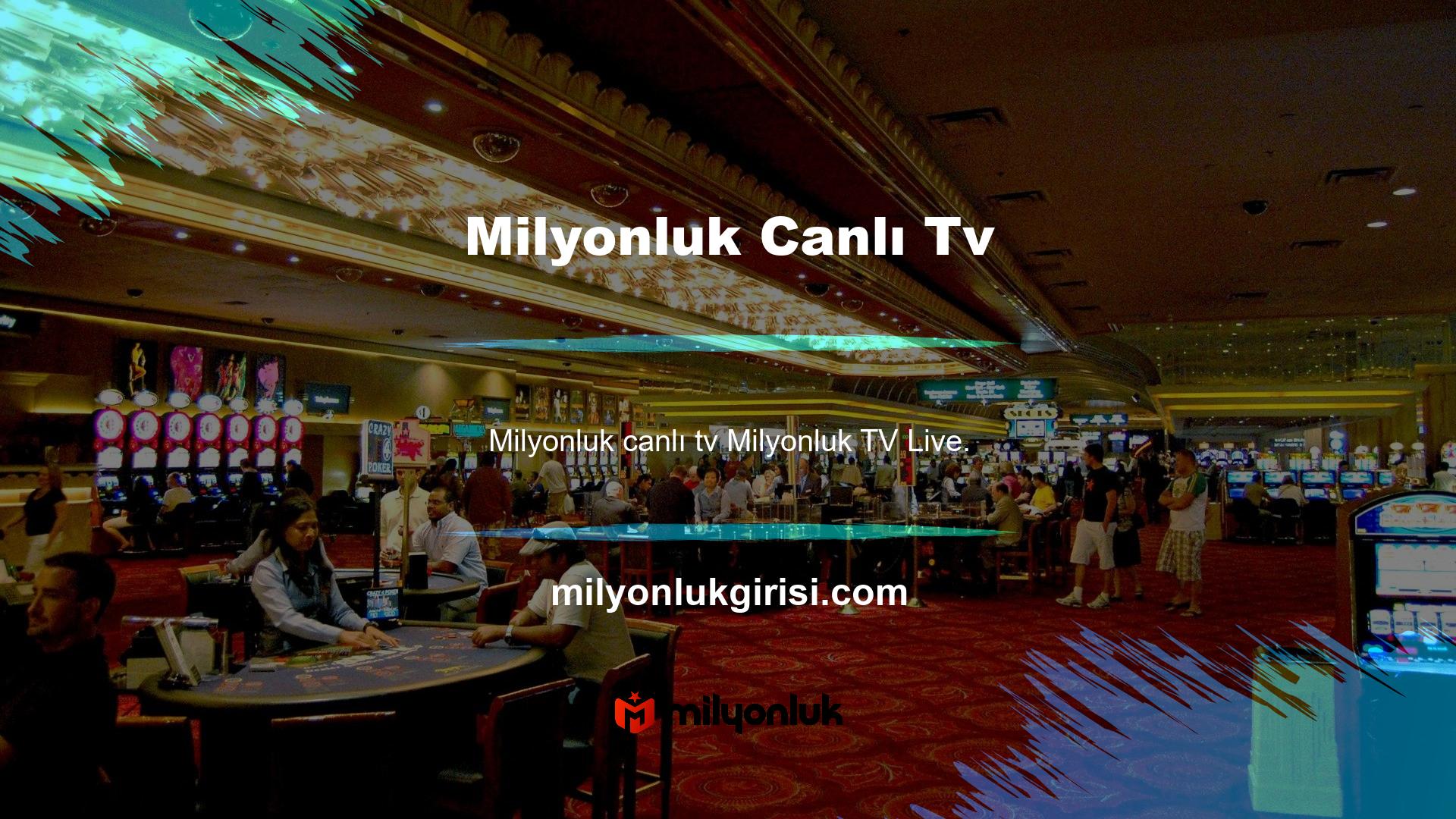 Milyonluk Live TV, adından da anlaşılacağı gibi, Türkiye ile bir oyun sitesidir